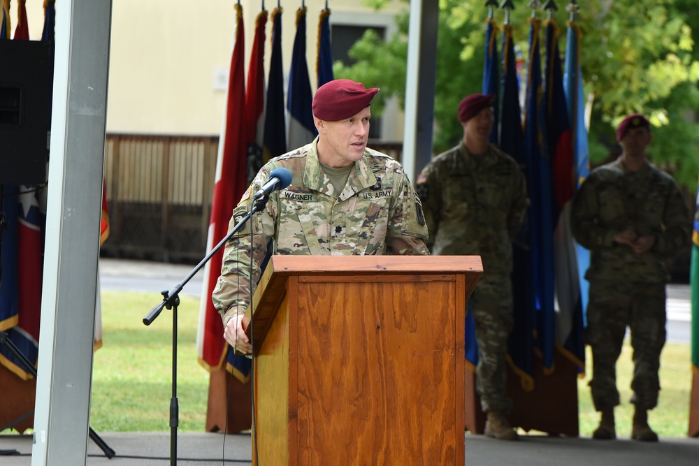 Change of Command Ceremony, 1st Battalion 503rd Infantry Regiment, 173rd Airborne Brigade