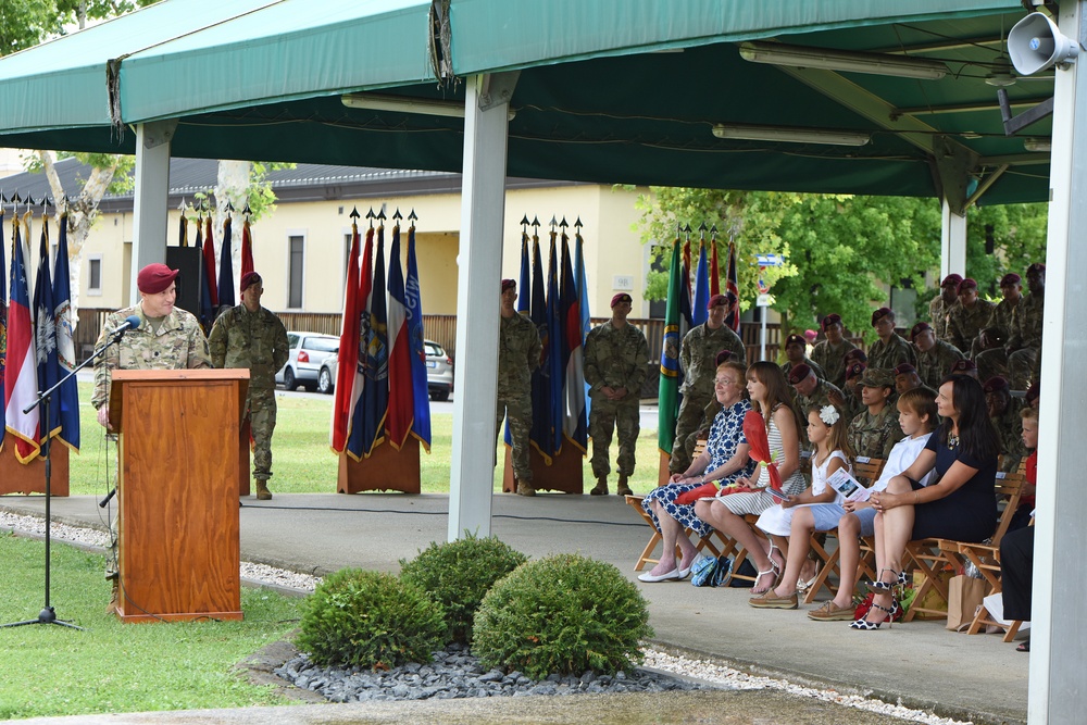 Change of Command Ceremony, 1st Battalion 503rd Infantry Regiment, 173rd Airborne Brigade