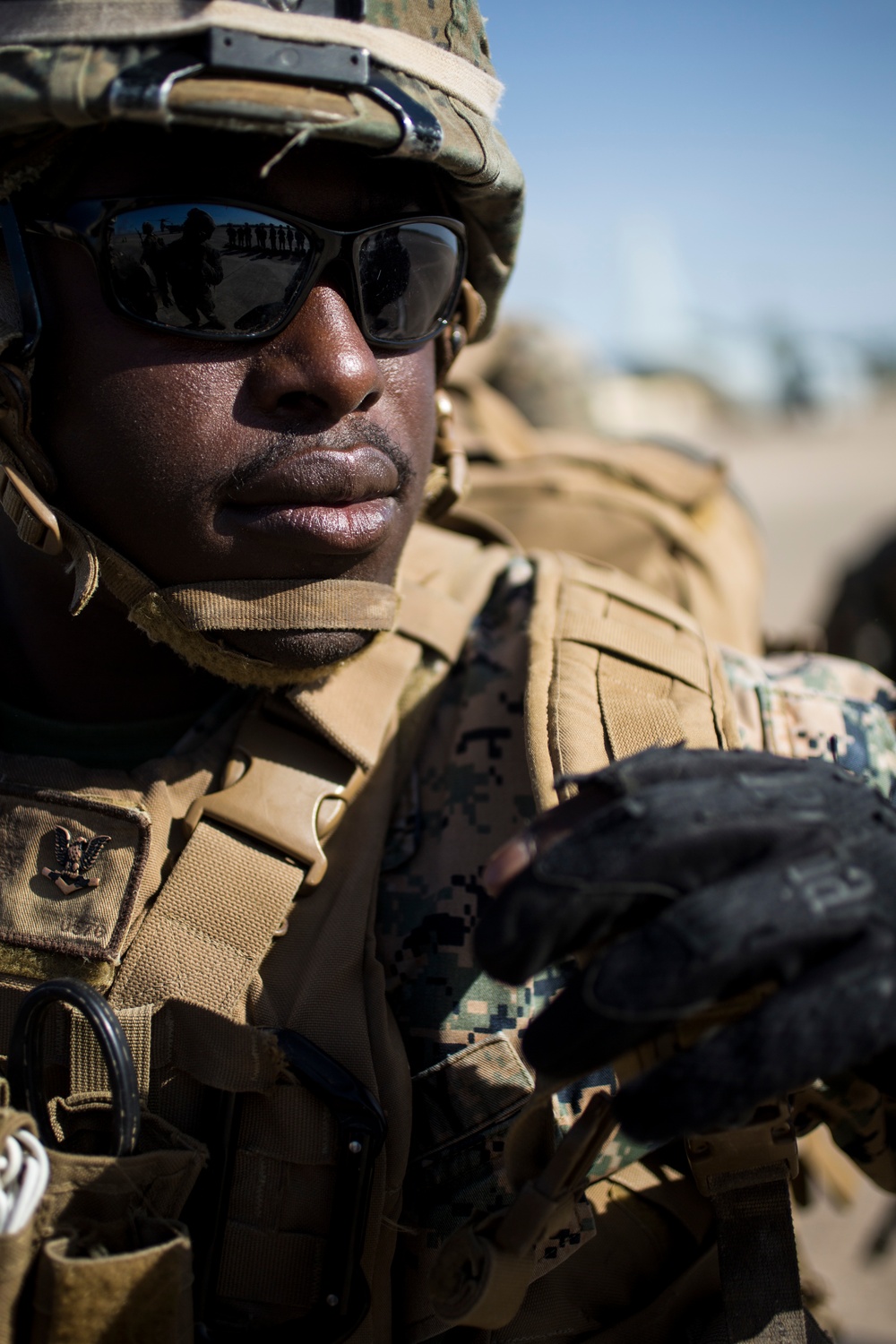 SPMAGTF-CR-AF Infantry Train at Sierra Del Retain