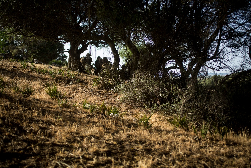 SPMAGTF-CR-AF Infantry Train at Sierra Del Retain