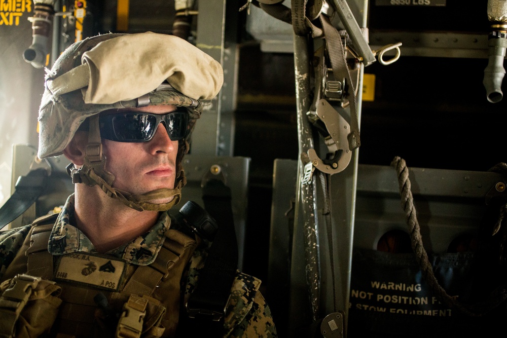 SPMAGTF-CR-AF Infantry Train at Sierra Del Retain
