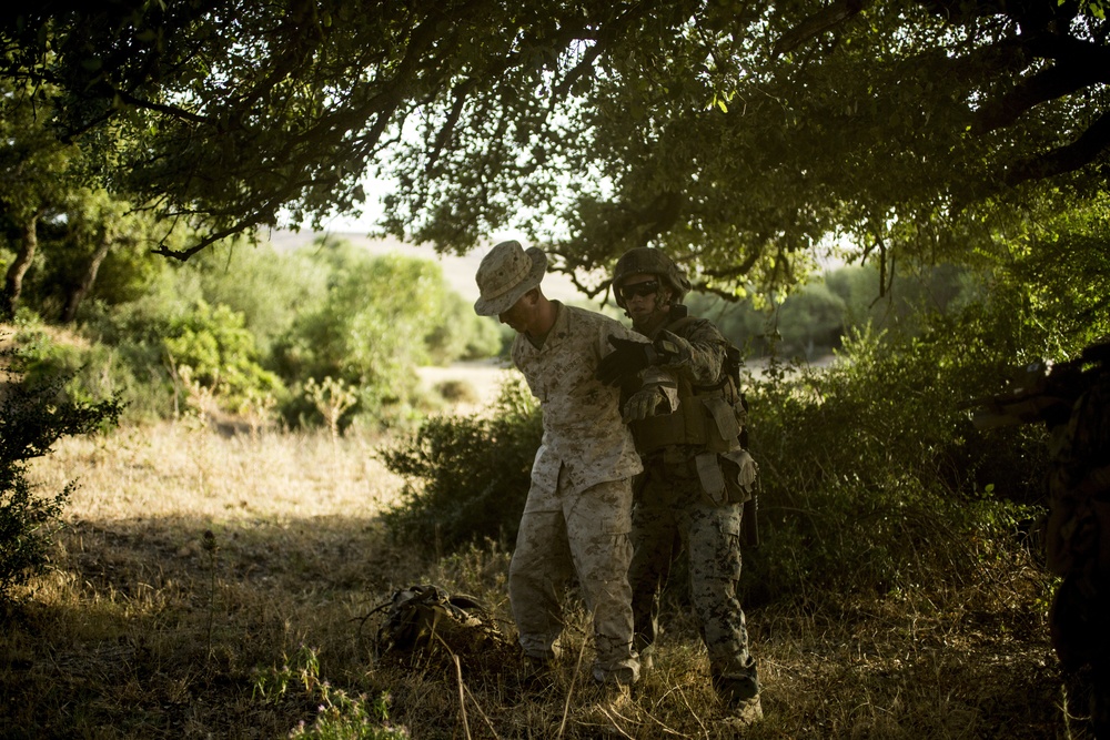 SPMAGTF-CR-AF Infantry Train at Sierra Del Retain