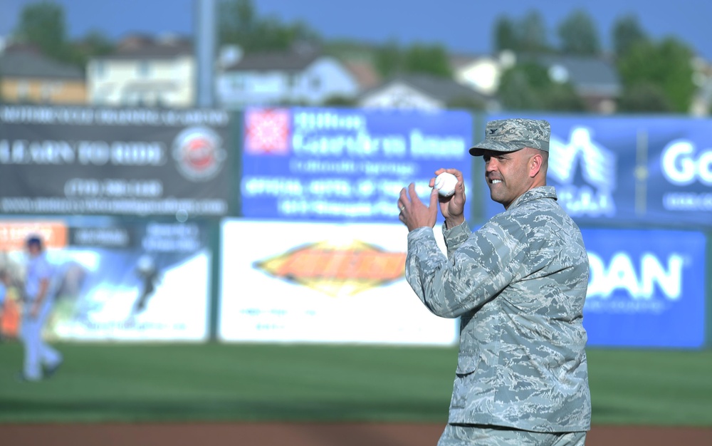 Schriever represents at Sky Sox game