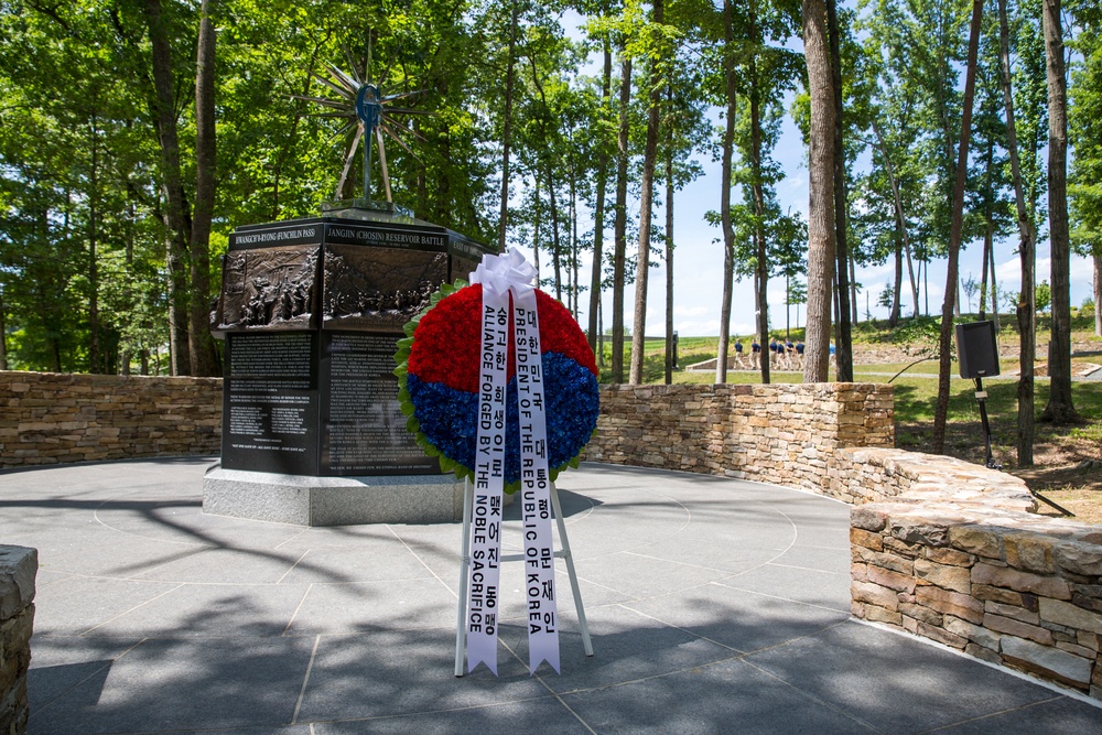 South Korean President Visit to Jangjin (Chosin) Reservoir Memorial