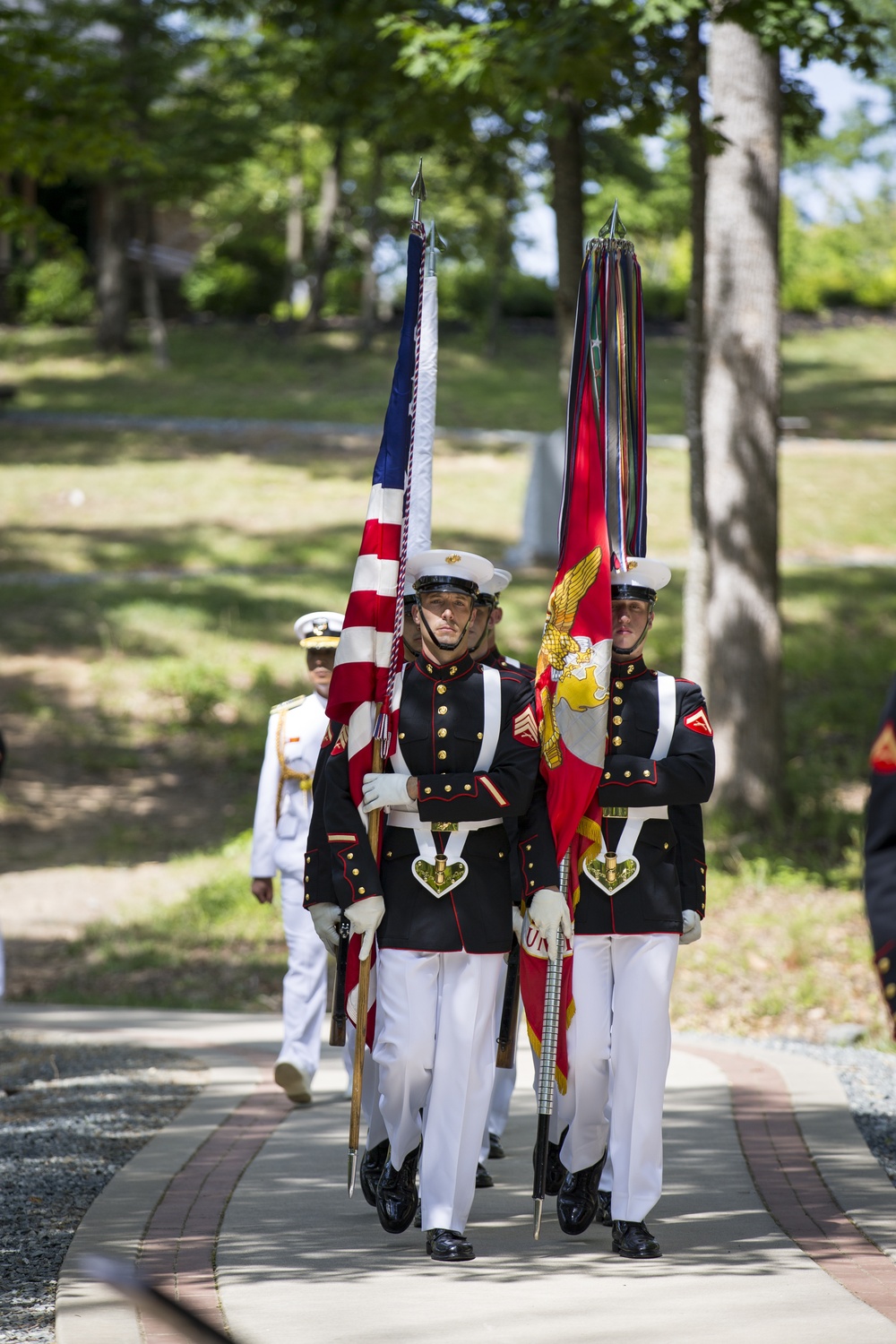 South Korean President Visit to Jangjin (Chosin) Reservoir Memorial