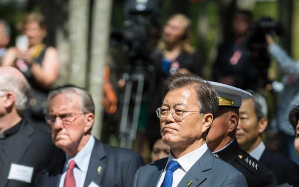 South Korean President Visit to Jangjin (Chosin) Reservoir Memorial