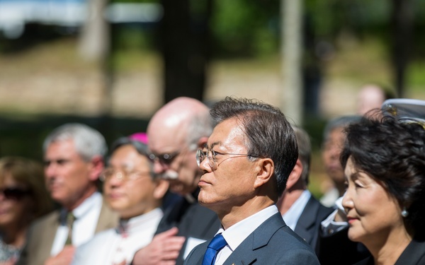 South Korean President Visit to Jangjin (Chosin) Reservoir Memorial