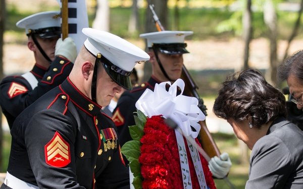 South Korean President Visit to Jangjin (Chosin) Reservoir Memorial