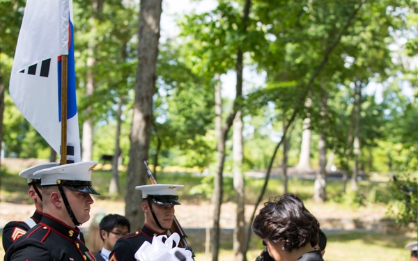 South Korean President Visit to Jangjin (Chosin) Reservoir Memorial