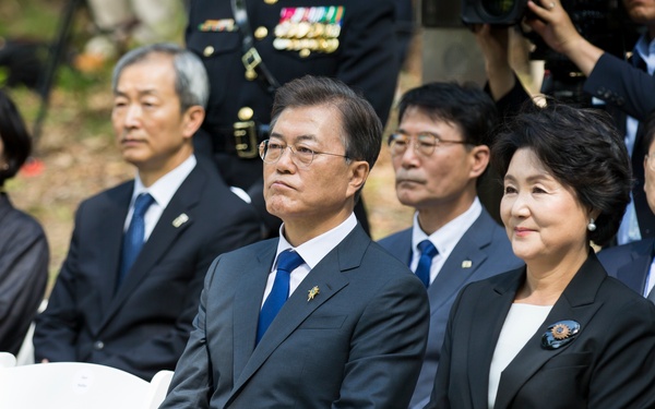 South Korean President Visit to Jangjin (Chosin) Reservoir Memorial