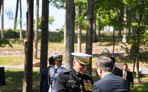 South Korean President Visit to Jangjin (Chosin) Reservoir Memorial