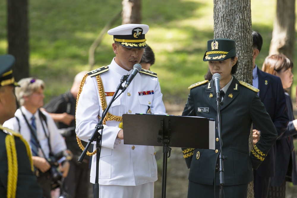 South Korean President Visit to Jangjin (Chosin) Reservoir Memorial