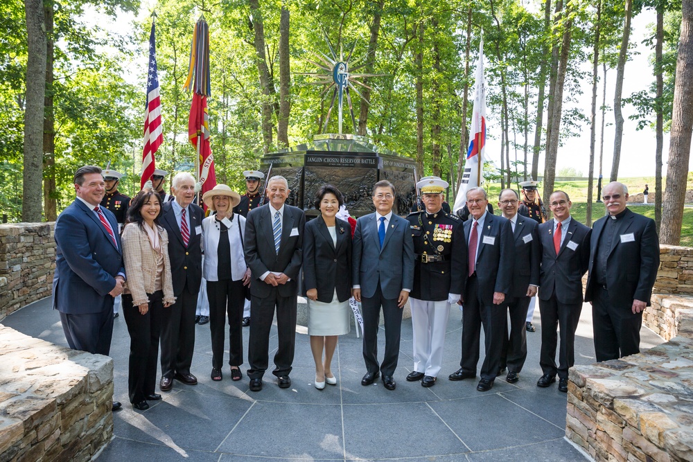 South Korean President Visit to Jangjin (Chosin) Reservoir Memorial