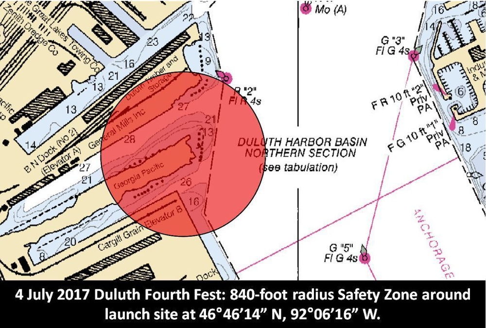 July 4th firework safety zone Duluth, Minnesota