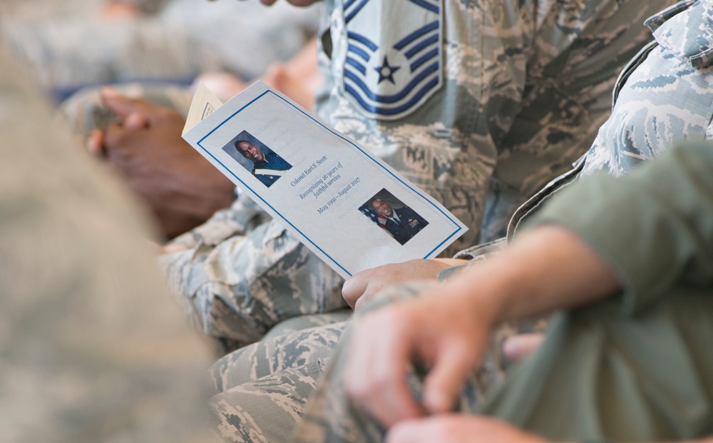 Retirement Ceremony Honoring Col. Earl Scott