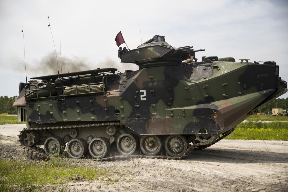 Sea to land: 2nd Assault Amphibian Battalion qualifies with AAV weapon systems