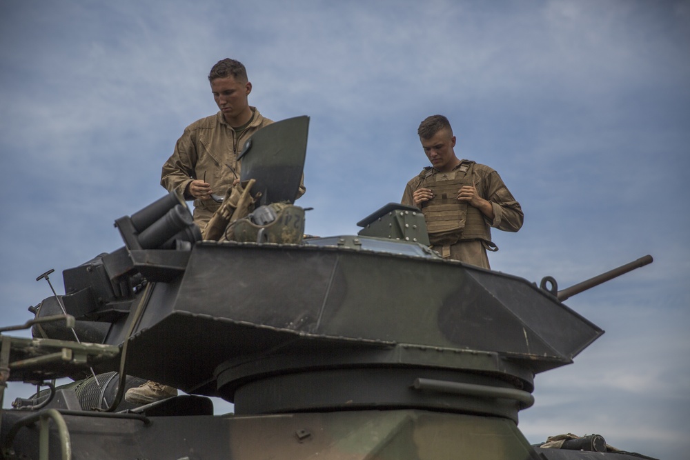 Sea to land: 2nd Assault Amphibian Battalion qualifies with AAV weapon systems