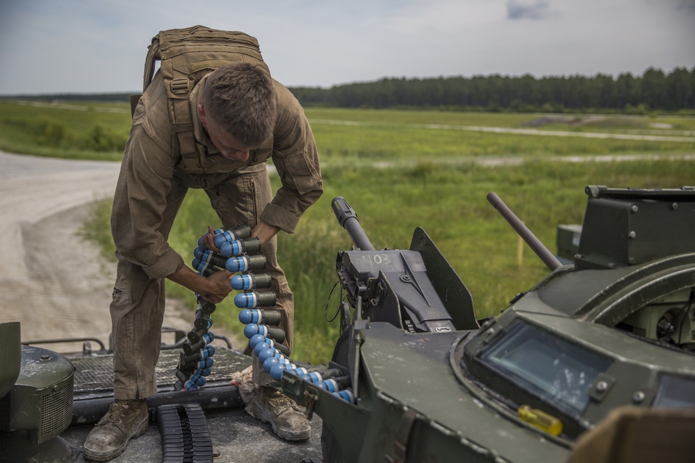 Sea to land: 2nd Assault Amphibian Battalion qualifies with AAV weapon systems