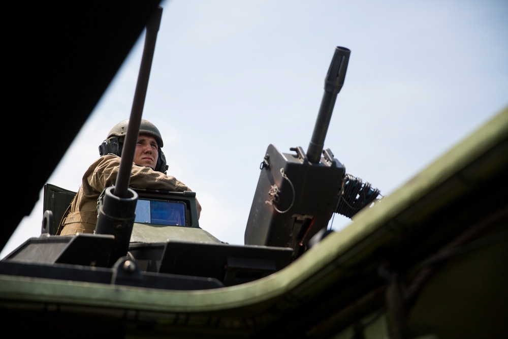 Sea to land: 2nd Assault Amphibian Battalion qualifies with AAV weapon systems