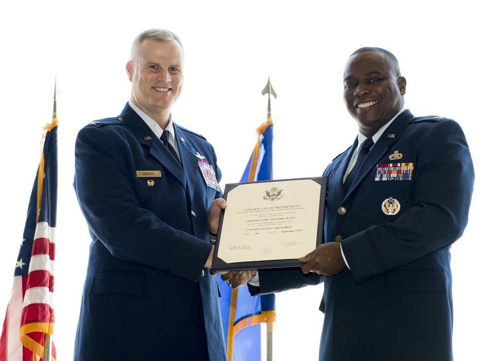 Retirement Ceremony Honoring Col. Earl Scott