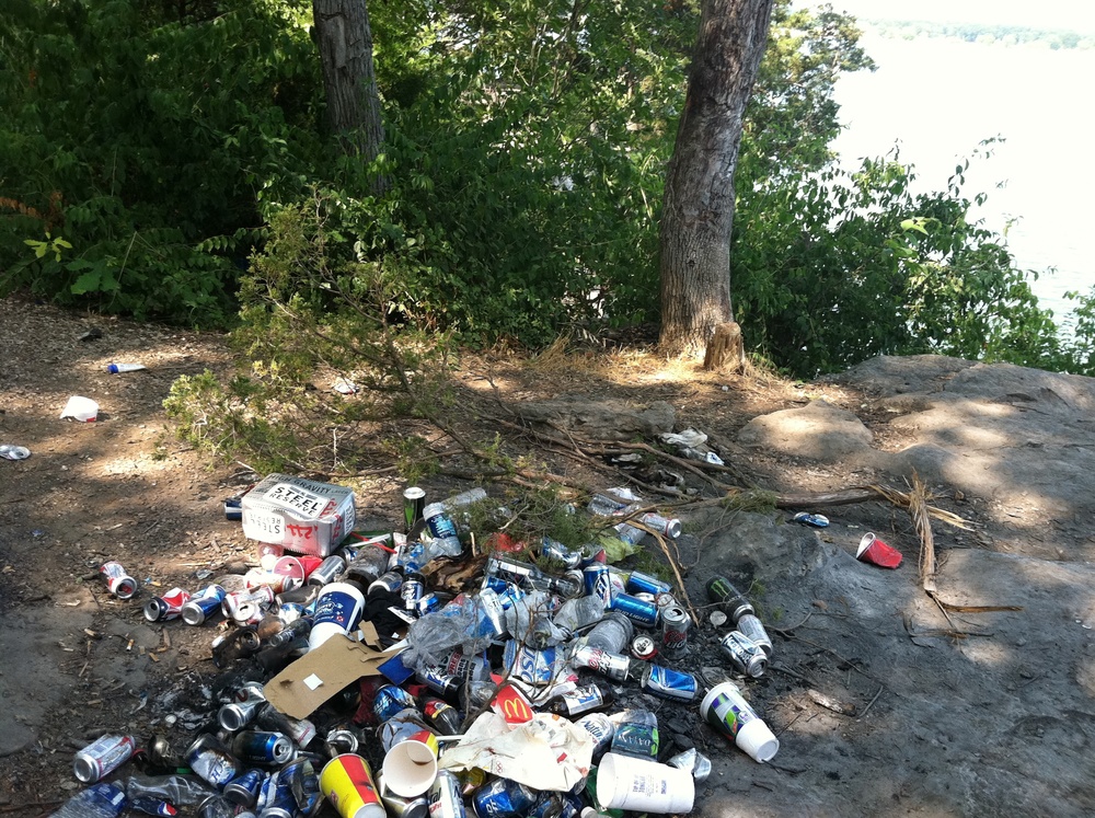 Dispose trash properly when visiting Corps lakes