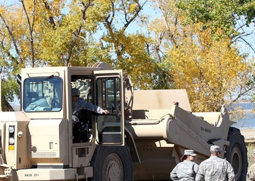 National Guard Soldiers continue roadwork at Orman Dam
