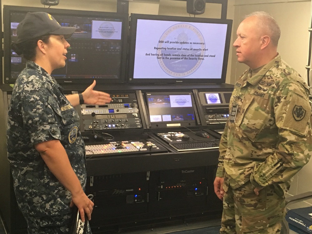 Defense Visual Information visits USS Gerald R. Ford