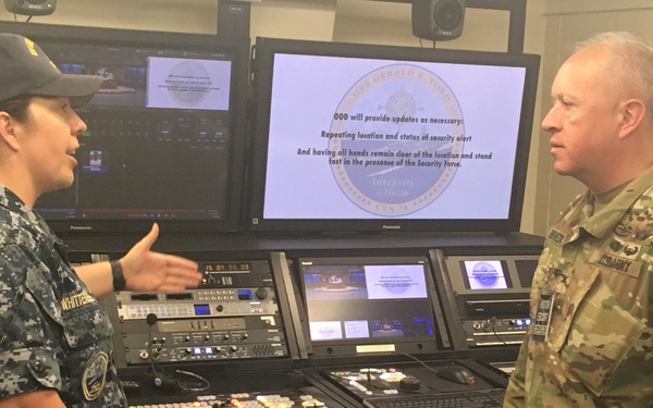 Defense Visual Information visits USS Gerald R. Ford