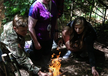 1st Special Forces Group (Airborne) Volunteers with Children at Camp Goodtimes