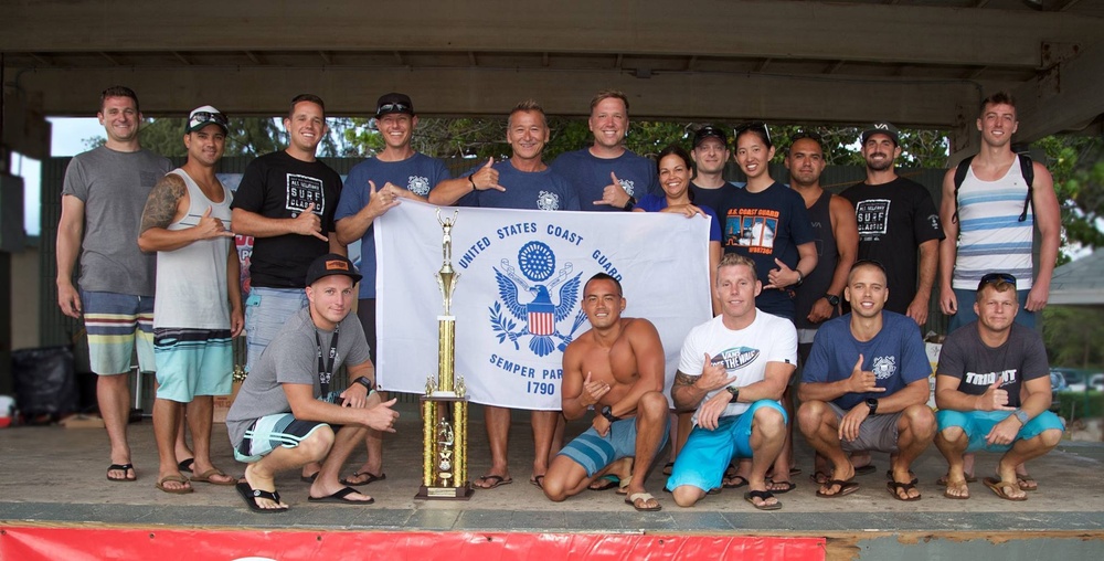 Surf's up for Coast Guard in annual Hawaii all-military surf classic