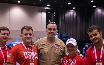 Team Marine Corps meet the Inspector General of the Marine Corps