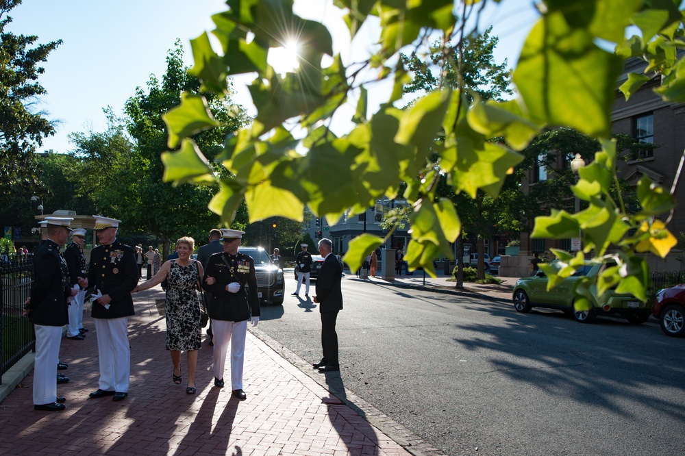 SD attends Marine Barracks sunset parade