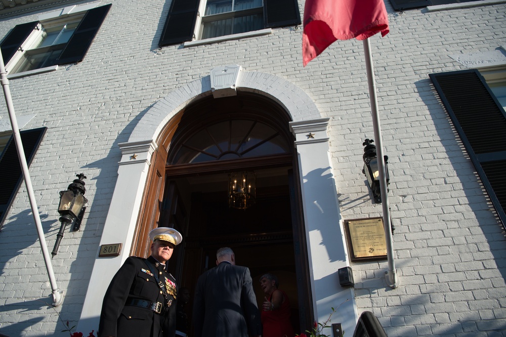 SD attends Marine Barracks sunset parade