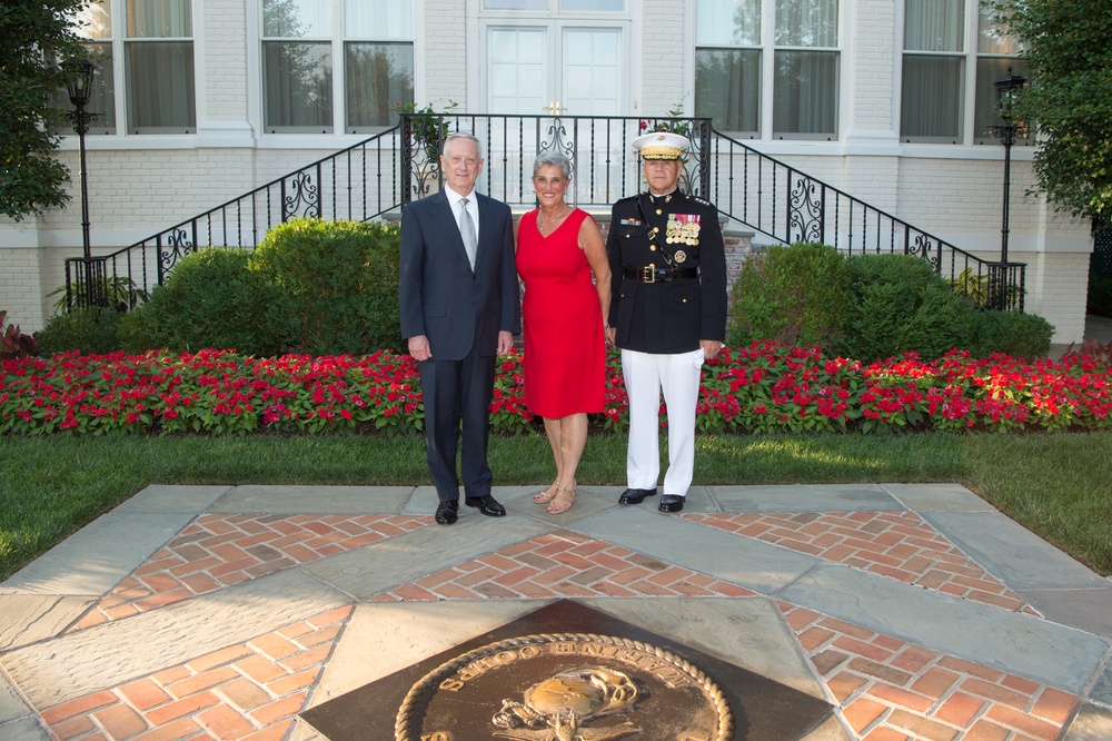 SD attends Marine Barracks sunset parade