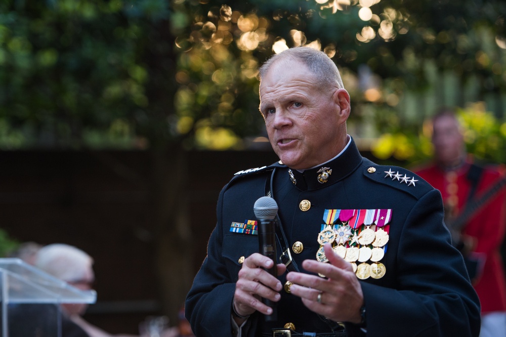 SD attends Marine Barracks sunset parade