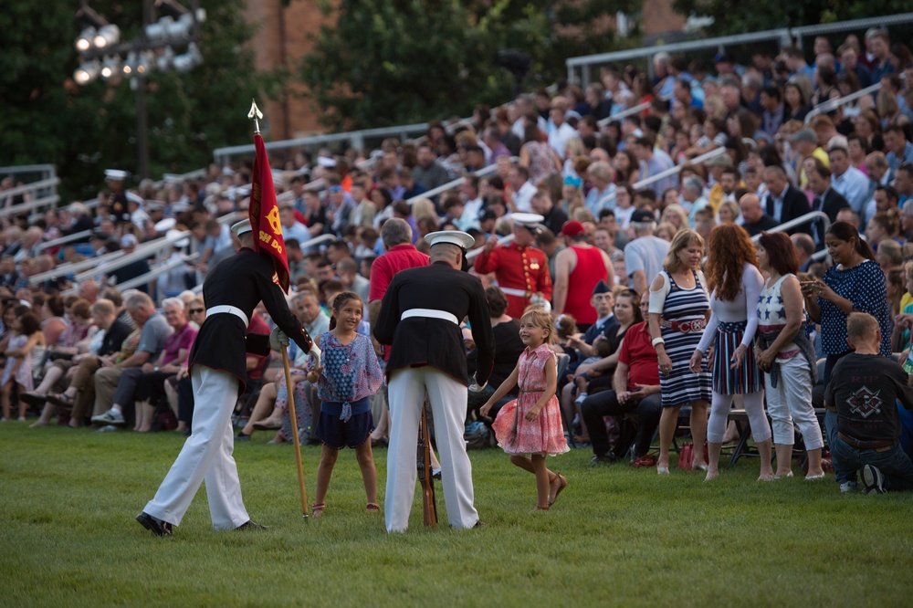 SD attends Marine Barracks sunset parade