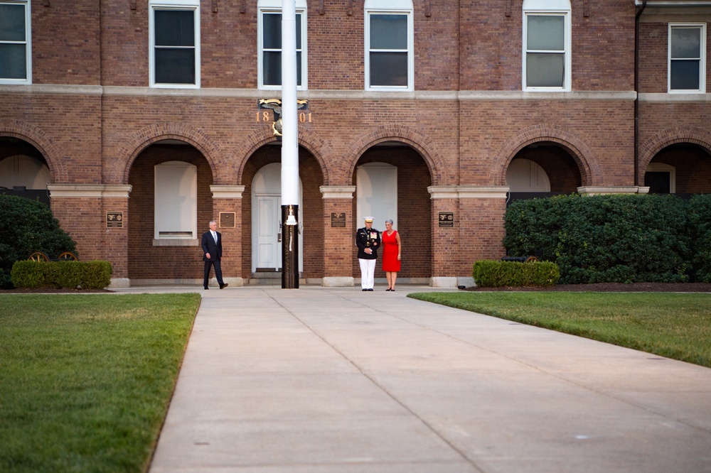 SD attends Marine Barracks sunset parade