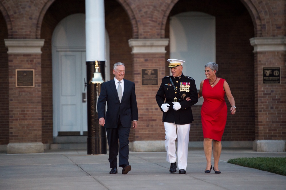 SD attends Marine Barracks sunset parade