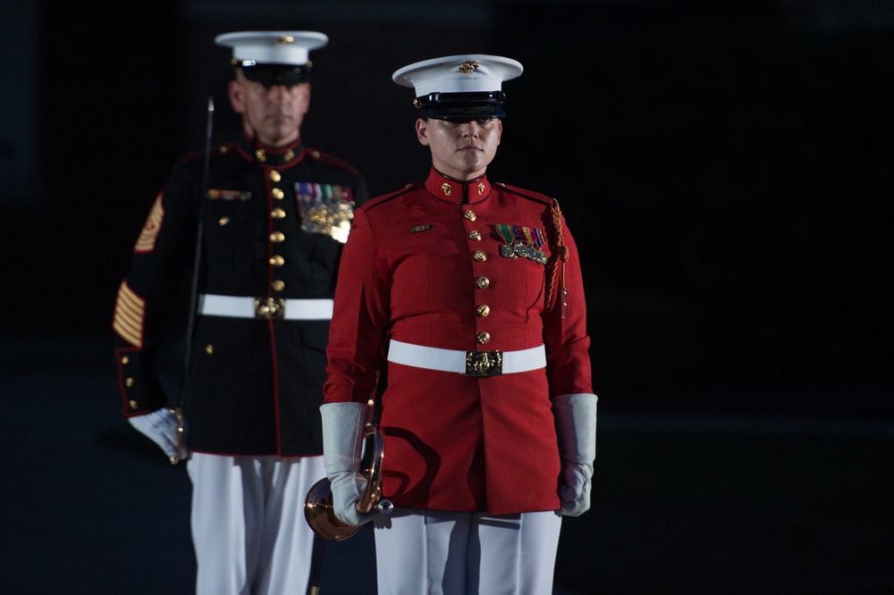 SD attends Marine Barracks sunset parade