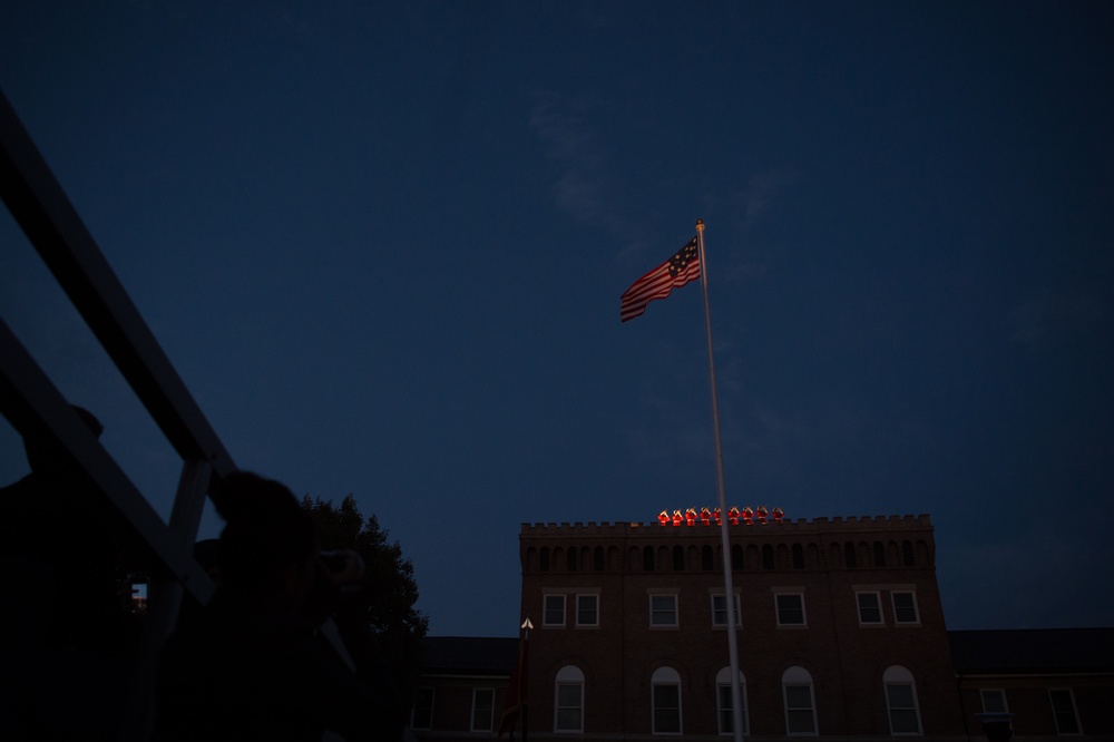 SD attends Marine Barracks sunset parade