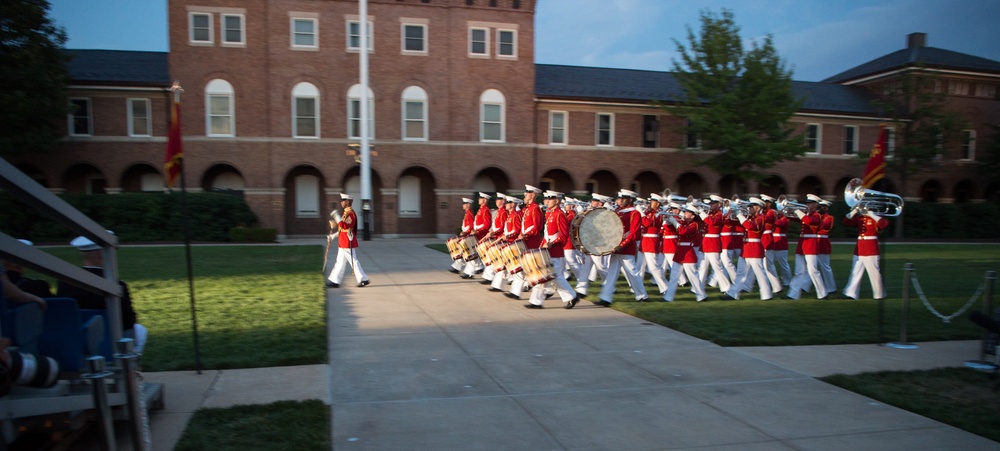 SD attends Marine Barracks sunset parade