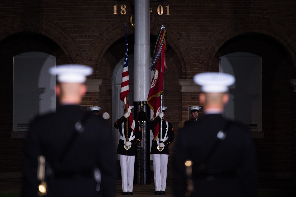 SD attends Marine Barracks sunset parade