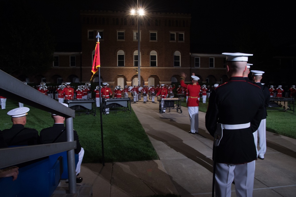 SD attends Marine Barracks sunset parade