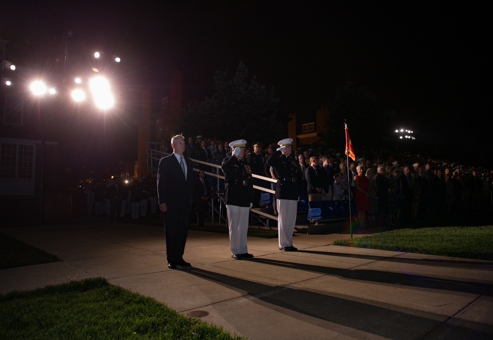 SD attends Marine Barracks sunset parade