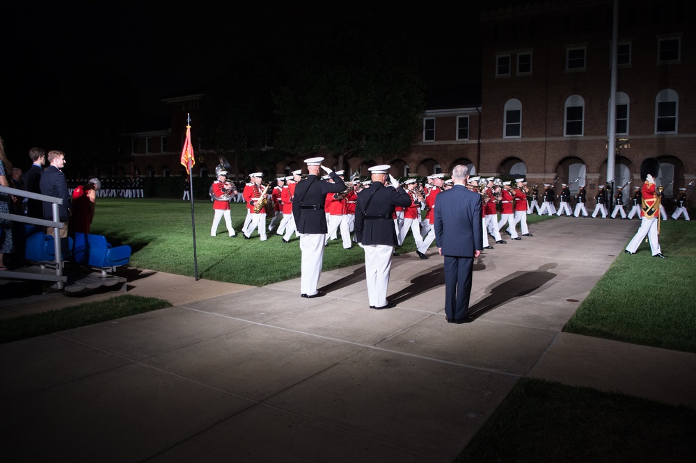 SD attends Marine Barracks sunset parade