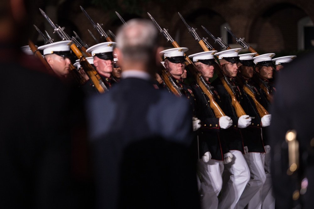 SD attends Marine Barracks sunset parade