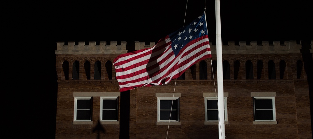 SD attends Marine Barracks sunset parade