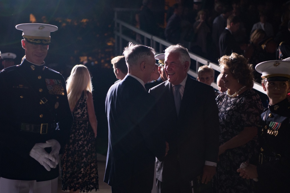 SD attends Marine Barracks sunset parade