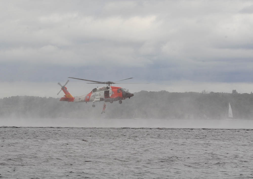 Coast Guard water rescue demonstration at National Cherry Festival Air Show