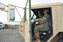 Capt. Michael Meissner ensures vehicle readiness